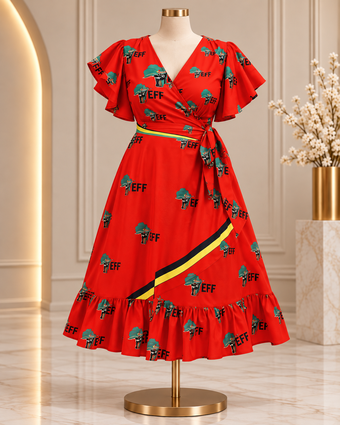 Custom Branded Wrap Dress