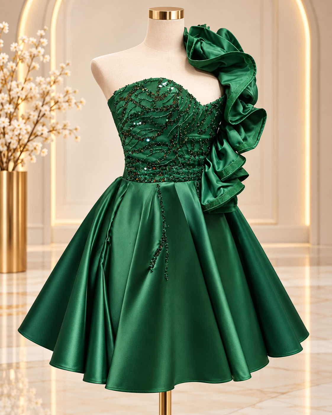 Emerald Occasion Dress