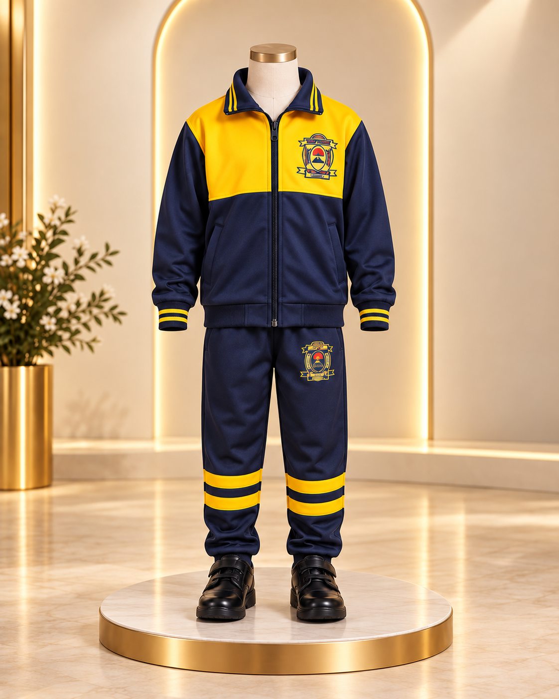 Navy & Gold School Tracksuit